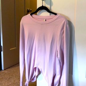 Pink Athleta LS top